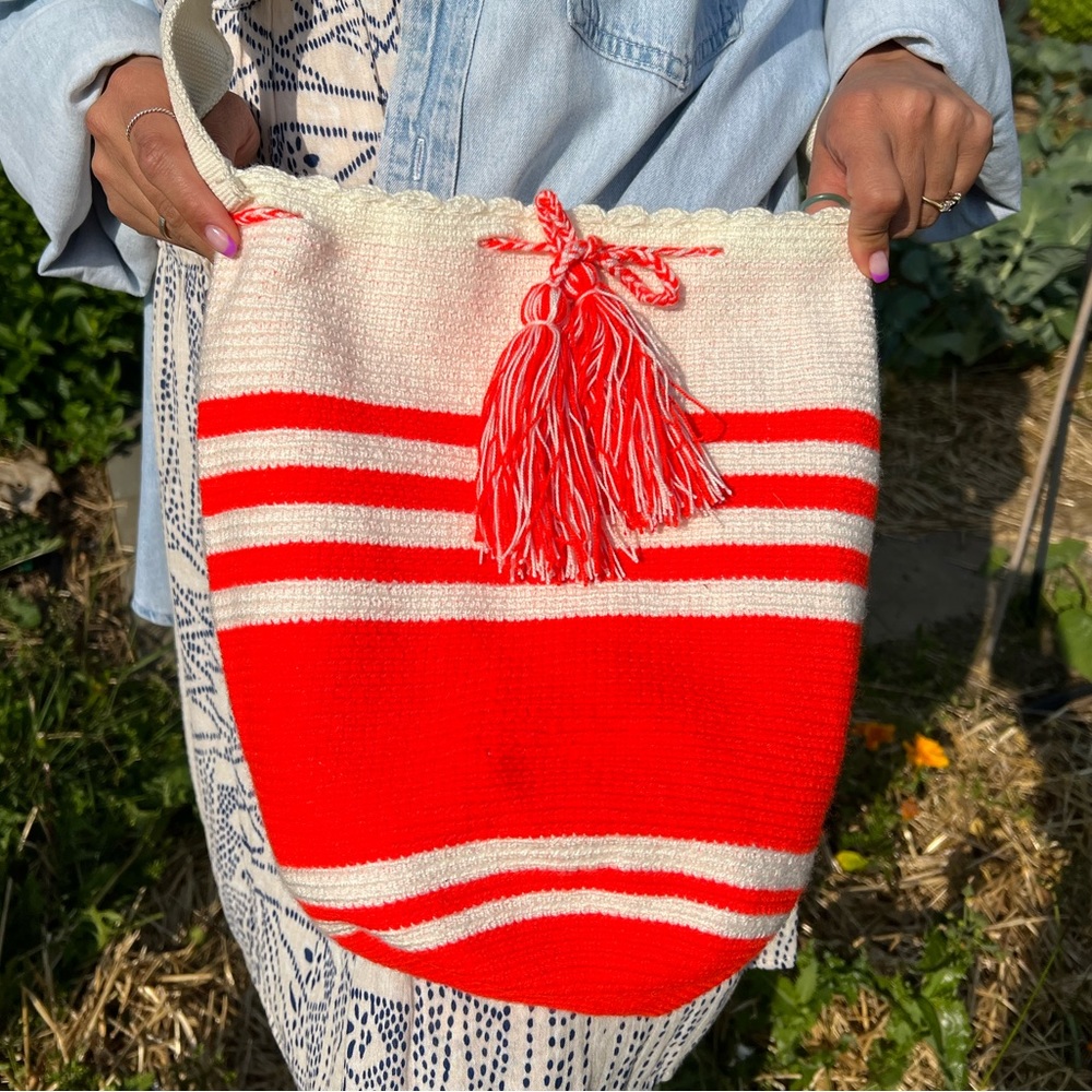 Handcrafted in Colombia, Wayuu Mochila.